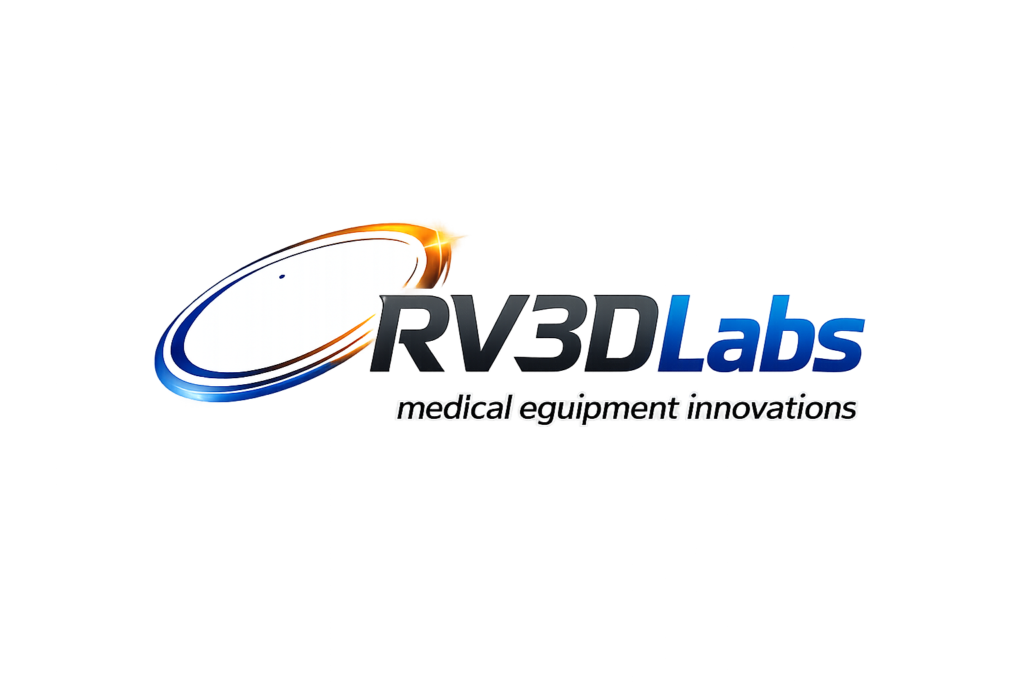 rv3dlabs logo with gradient swoosh